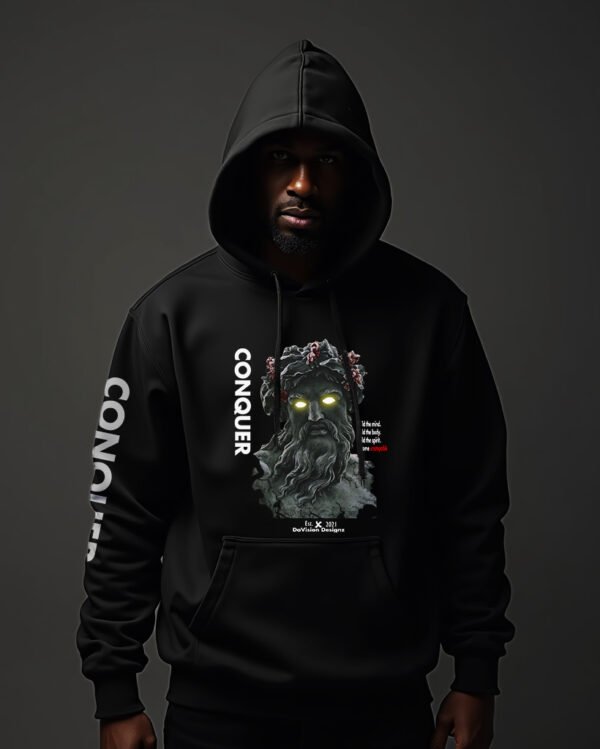 Conquer grapic hoodie - Image 2